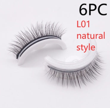 Reusable 3D Mink Lashes Natural False Eyelashes Self Adhesive Fake Glue Free Makeup Eyelash Extension Silk Reusable 3D Mink Lashes Natural False Eyelashes Self Adhesive Fake Glue Free Makeup Eyelash Extension Silk